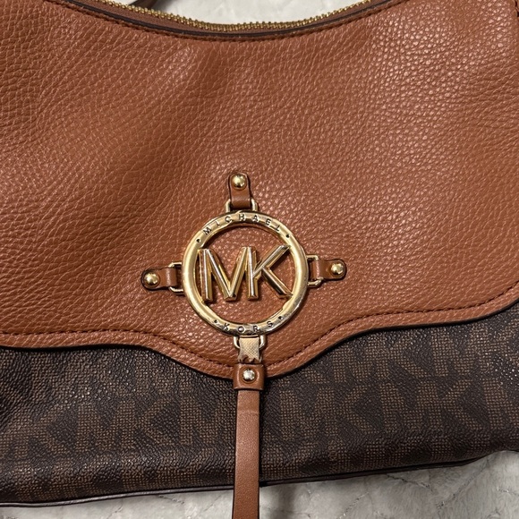 Michael Kors Tan and Brown Crossbody Bag - Picture 2 of 12